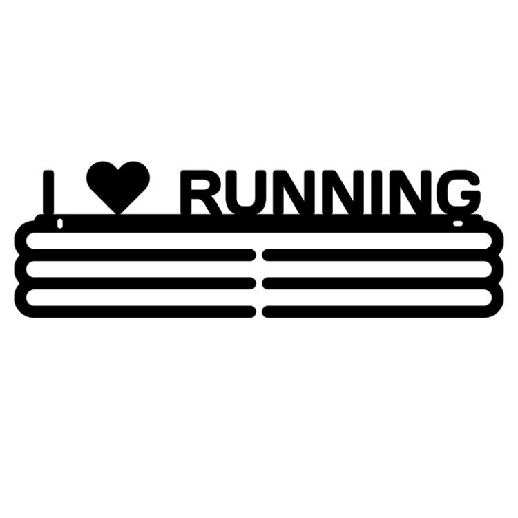 I LOVE RUNNING – Wieszaki na medale - 38cm
