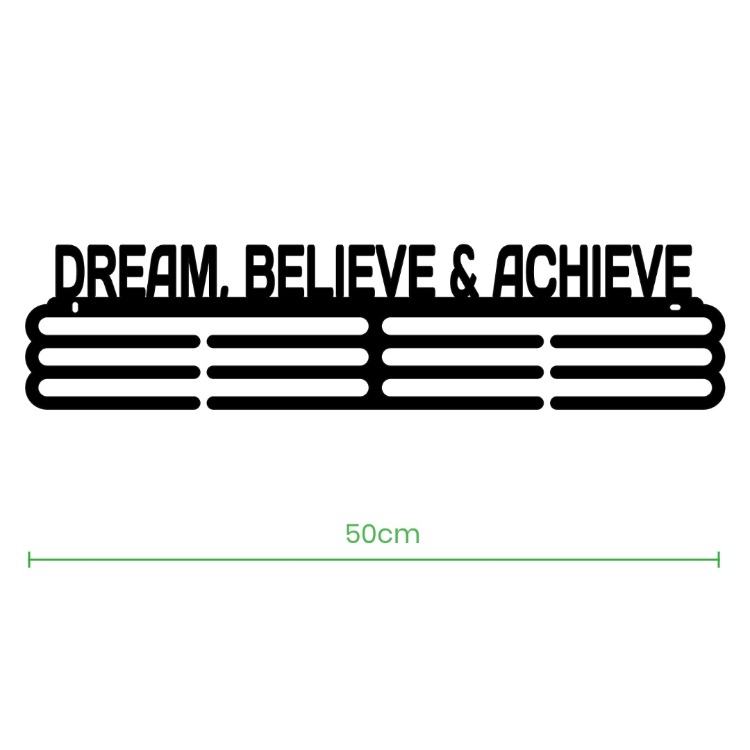 DREAM, BELIEVE & ACHIEVE– Wieszak na medal - 50cm