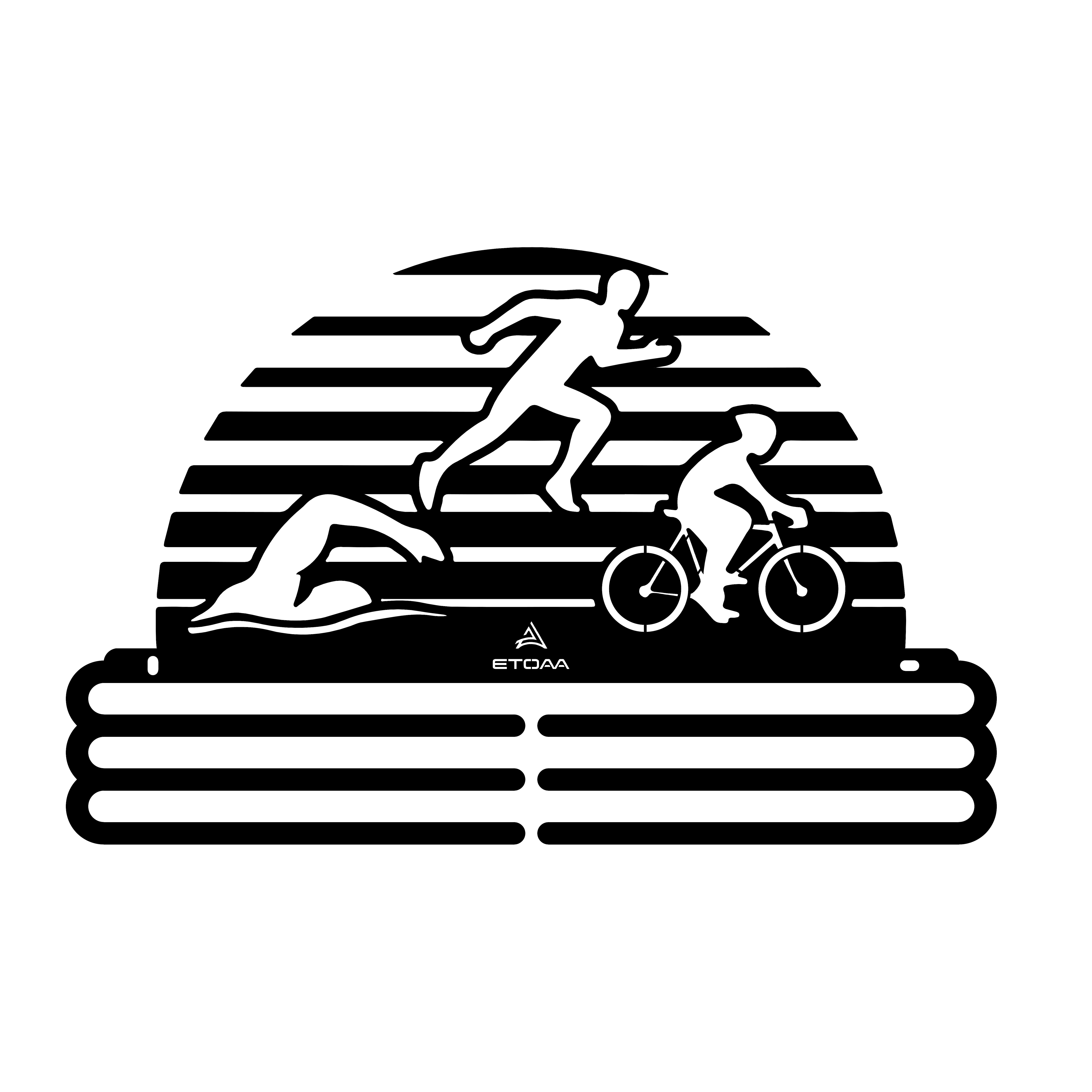 Triathlon – Wieszak na medale- 38cm/50cm